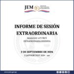 Decisión Adoptada en Sesión Extraordinaria de fecha 02 de septiembre de 2024