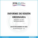 Decisiones adoptadas en la Sesión Ordinaria de fecha 28 de noviembre de 2024